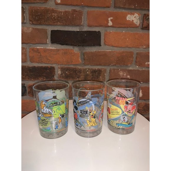 McDonalds Walt Disney World Glass Collectibles Set Of Three - Picture 3 of 5